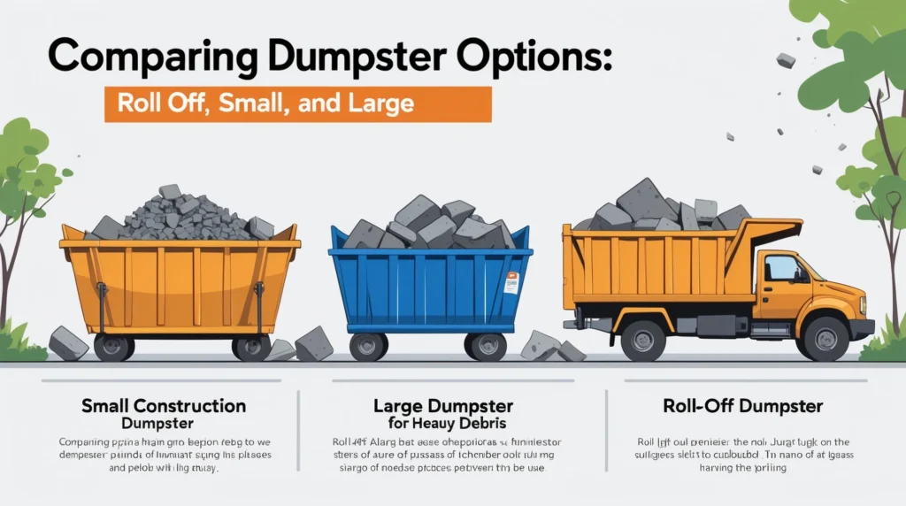 Comparing Dumpster Options Roll Off, Small, and Large