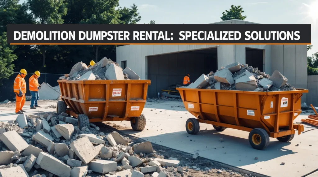 Demolition Dumpster Rental: Specialized Solutions
