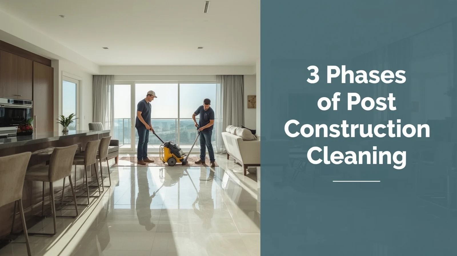3 phases of post construction cleaning
